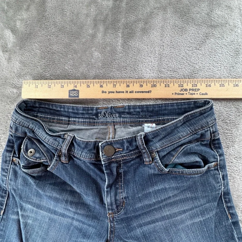 s.Oliver Jeans Mens 36x32 Blue Denim Straight Y2K Dadcore Fade Vintage Wash Dist